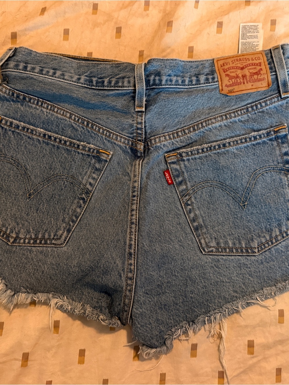 Levi's Women's Light Blue Denim Cutoff Shorts